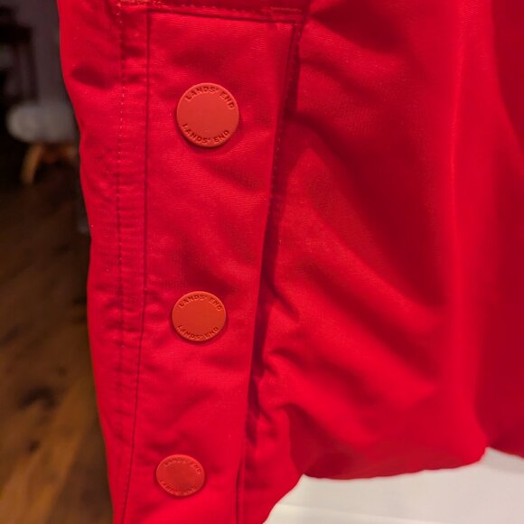Land's End Size 3X Women's Red Expedition Down Waterproof Hooded Winter Parka - Picture 11 of 14